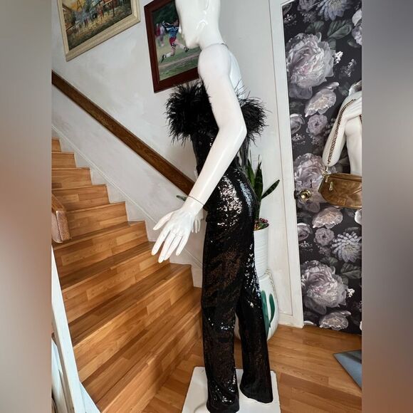 Free People x Bronx & Banco Lola Noir Sequin Jumpsuit - Picture 7 of 12